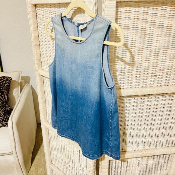 AG Adriano Goldschmied Ombré Denim Stretch Top - Size Large - Picture 6 of 10